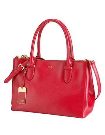 Lauren Ralph Lauren Newbury Leather Double-zip Shopper