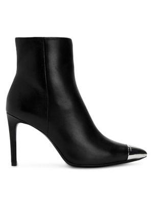 Calvin Klein Leather Stiletto Booties