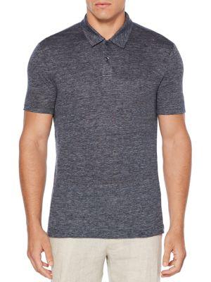 Perry Ellis Short-sleeve Linen Polo