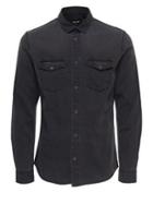 Only And Sons Denim Button-down Shirt
