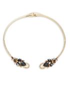 Rebecca Minkoff Stone-accented Hinged Collar Necklace
