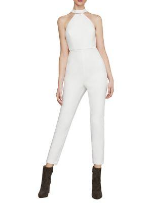 Bcbgmaxazria Beaded Halter Cropped Jumpsuit