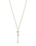 House Of Harlow Stone And Pave Lariat Necklace