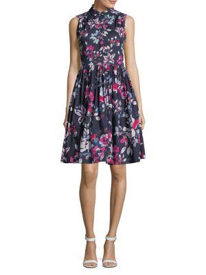 French Connection Linosa Floral Fit-&-flare Dress