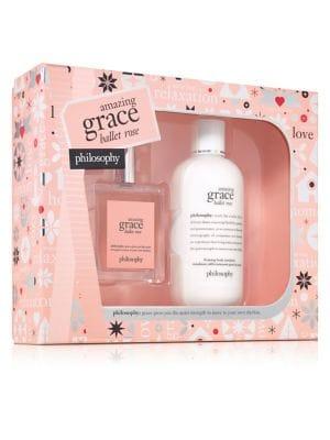 Philosophy Amazing Grace Ballet Rose Two-piece Holiday Set