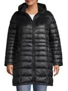Calvin Klein Plus Hooded Packable Puffer Coat
