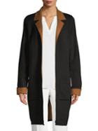 T Tahari Open-front Knit Long Cardigan