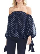 Vince Camuto Sapphire Bloom Off-the-shoulder Blouse