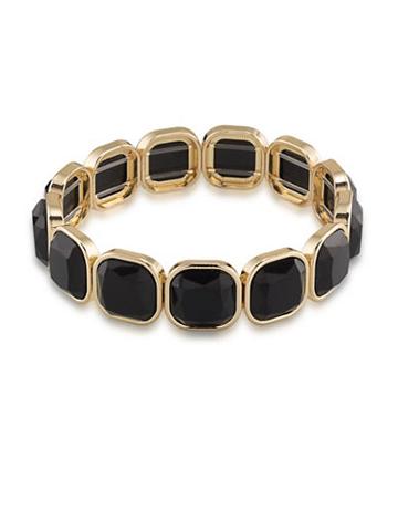 1st And Gorgeous Faceted Cabochon Stretch Bracelet