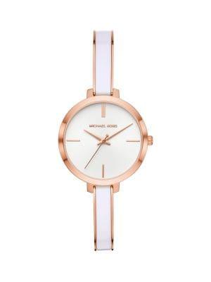 Michael Kors Jaryn 3-hand Rose Goldtone Stainless Steel Bracelet Watch