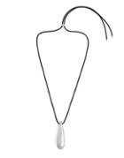 Cole Haan Let It Sink In Silver Long Pendant Necklace