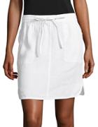 Lord & Taylor Petite Solid Linen Skirt