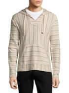 Lucky Brand Multi-striped Pullover Hoodie