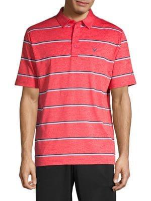 Callaway Cooling Roadmap Stripe Short Sleeve Golf Polo