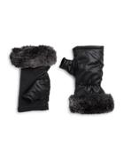 Ur Powered Faux Fur-accented Tech Gloves