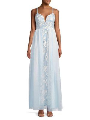 Jump Embroidered Tulle Gown