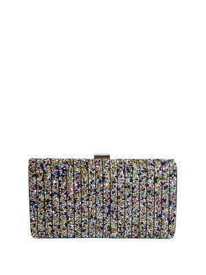 Sasha Metal Box Embellished Clutch