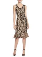 Rachel Rachel Roy Nanette Leopard Print Fit & Flare Dress