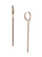 Givenchy Goldtone Pave Linear Earrings