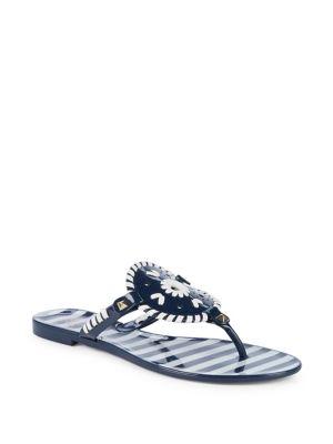 Jack Rogers Striped Georgica Sandals
