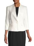 Kasper Diamond Jacquard Button Jacket