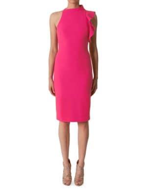 Black Halo Pabla Mock Neck Sheath Dress
