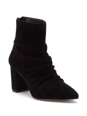 1.state Saydie Ruched Suede Booties