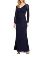 Alex Evenings Ruched Beaded Gown