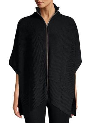 Steve Madden Ribbed Full-zip Topper