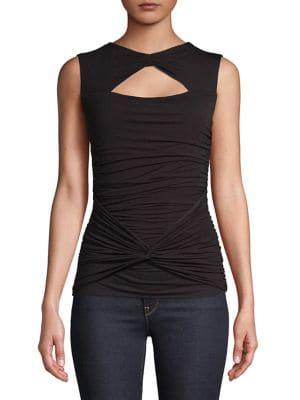 Bailey 44 Ruched Cutout Top