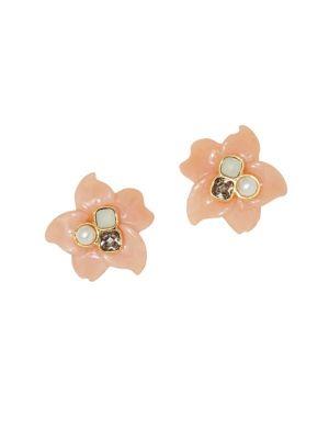 Vince Camuto Goldtone And Glass Stone Drama Stud Earrings