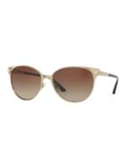 Versace 57mm Phantos Gradient Oval Sunglasses