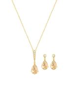 Swarovski Vintage Crystal, 23k Gold-plated Necklace & Earrings Set