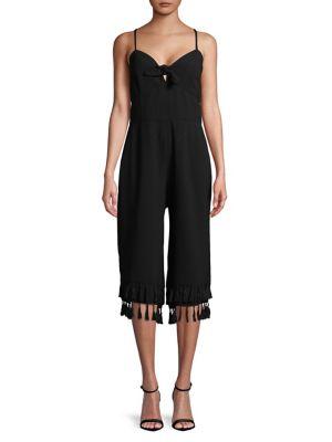 Adelyn Rae Tassel Trim Jumpsuit
