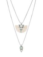 Lucky Brand Safari Beach Crystal Layered Necklace