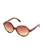 Emilio Pucci 59mm Round Oversized Sunglasses