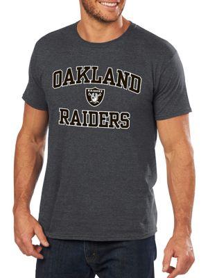 Majestic Oakland Raiders Nfl Heart And Soul Iii Cotton Tee