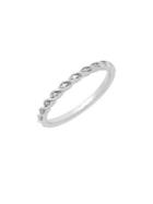 Lord & Taylor Diamond And Sterling Silver Twisted Wedding Band Ring