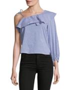 Highline Collective One-shoulder Flounce Top