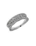 Lord & Taylor Diamond And 14k White Gold Ring, 0.5tcw
