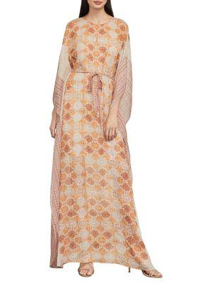 Bcbgmaxazria Dimitri Terracotta Tapestry Dress