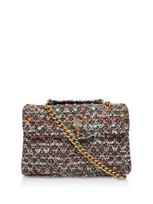 Kurt Geiger London Kensington Tweed Shoulder Bag