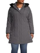 Weatherproof Plus Faux Fur-trimmed Jacket