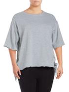 Calvin Klein Performance Plus Boxy Lace-up Pullover