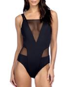 Kenneth Cole Reaction Sexy Solids One-piece Swimsuit