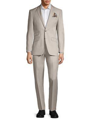 Tallia Orange Wool-blend Button Suit