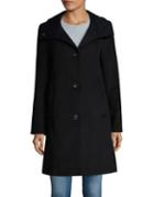 Donna Karan Two-tone A-line Coat