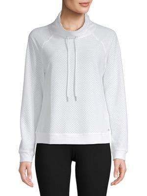 Marc New York Performance Perforated Raglan-sleeve Sweatshirt