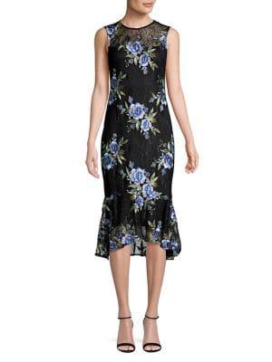 Calvin Klein Floral Lace Sheath Dress