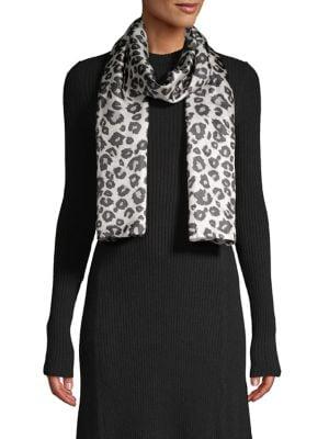 Echo Leopard-print Silk Scarf